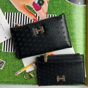 Halston Compact Bifold Wallet and Card Case 2 Pack